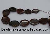 CNG5313 15.5 inches 20*30mm - 35*45mm freeform orange garnet beads