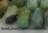 CNG5337 15.5 inches 12*16mm - 15*20mm faceted nuggets amazonite beads