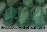 CNG5338 15.5 inches 12*16mm - 15*20mm faceted nuggets amazonite beads