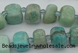 CNG5378 15.5 inches 8*12mm - 12*16mm nuggets amazonite beads