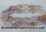 CNG5448 15.5 inches 20*30mm - 35*45mm faceted freeform kunzite beads