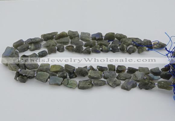 CNG5527 15.5 inches 6*8mm - 10*15mm nuggets labradorite beads