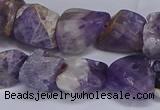 CNG5532 15.5 inches 10*14mm - 12*16mm nuggets dogtooth amethyst beads