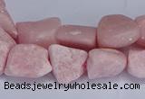 CNG5536 15.5 inches 10*14mm - 12*16mm nuggets Chinese pink opal beads