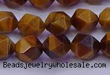 CNG5577 15.5 inches 8mm faceted nuggets yellow tiger eye beads