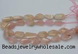 CNG5590 15.5 inches 15*20mm - 22*30mm faceted freeform morganite beads