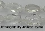 CNG5603 15.5 inches 8*12mm - 13*18mm faceted nuggets white crystal beads