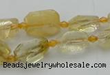 CNG5604 15.5 inches 8*12mm - 13*18mm faceted nuggets citrine beads