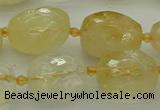 CNG5606 15.5 inches 12*16mm - 15*22mm faceted nuggets citrine beads