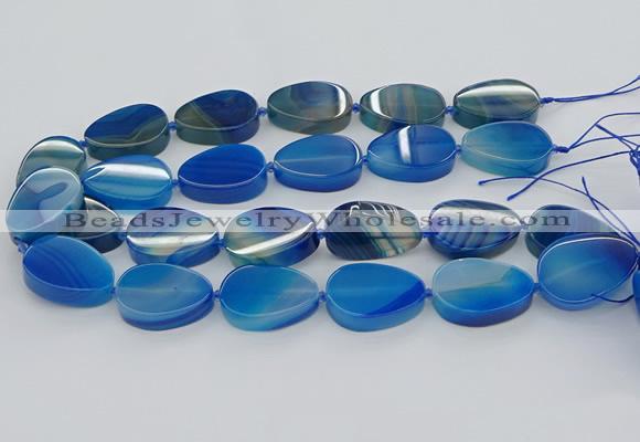 CNG5665 15.5 inches 22*30mm freeform agate gemstone beads