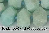 CNG5692 15.5 inches 12*16mm - 15*20mm faceted nuggets amazonite beads