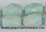 CNG5693 15.5 inches 12*16mm - 15*25mm faceted nuggets amazonite beads