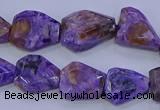 CNG5712 15.5 inches 12*16mm - 15*20mm faceted freeform charoite beads