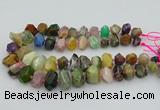 CNG5738 12*16mm - 15*20mm faceted nuggets mixed gemstone beads