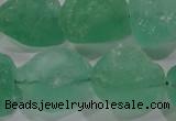 CNG575 15.5 inches 16*18mm nuggets green fluorite gemstone beads