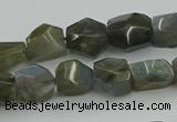 CNG5753 15.5 inches 10*12mm - 12*16mm faceted nuggets labradorite beads