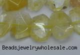 CNG5772 15.5 inches 12*16mm - 15*20mm faceted freeform citrine beads
