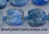 CNG5786 15.5 inches 10*12mm - 10*14mm faceted freeform apatite beads