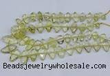 CNG5826 15.5 inches 8*18mm - 13*30mm freeform lemon quartz beads