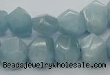 CNG5830 15.5 inches 12*16mm - 13*18mm faceted nuggets aquamarine beads