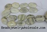 CNG5834 15.5 inches 20*30mm - 35*45mm faceted freeform moonstone beads