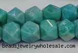 CNG5841 15.5 inches 10*12mm - 12*14mm faceted nuggets amazonite beads