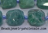 CNG5889 15.5 inches 10*12mm - 10*14mm faceted freeform amazonite beads