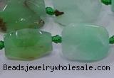 CNG5898 10*14mm - 12*16mm faceted freeform Australia chrysoprase beads