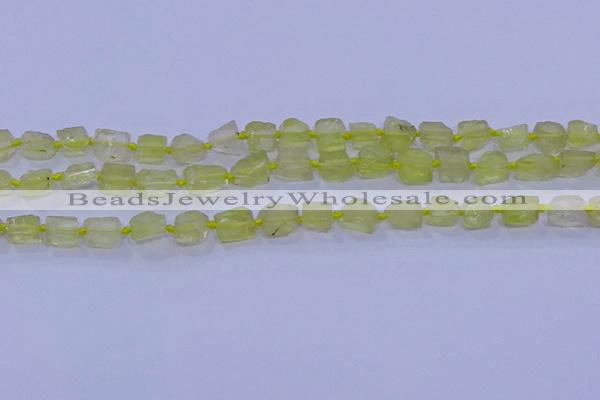 CNG5903 15.5 inches 4*6mm - 6*10mm nuggets rough lemon quartz beads