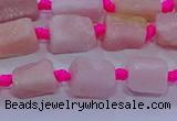 CNG5913 15.5 inches 4*6mm - 6*10mm nuggets rough pink opal beads