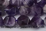 CNG6028 15.5 inches 12mm faceted nuggets dogtooth amethyst beads