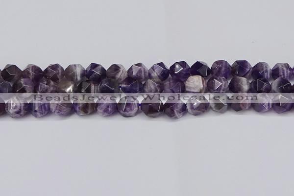 CNG6028 15.5 inches 12mm faceted nuggets dogtooth amethyst beads