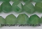 CNG6034 15.5 inches 12mm faceted nuggets green aventurine beads