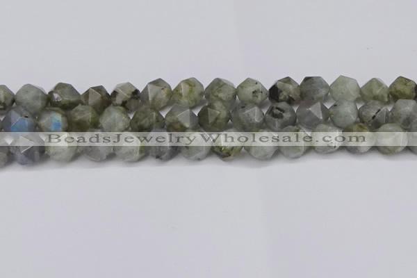 CNG6038 15.5 inches 12mm faceted nuggets labradorite beads