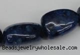 CNG61 15.5 inches 20*30mm nuggets lapis lazuli gemstone beads