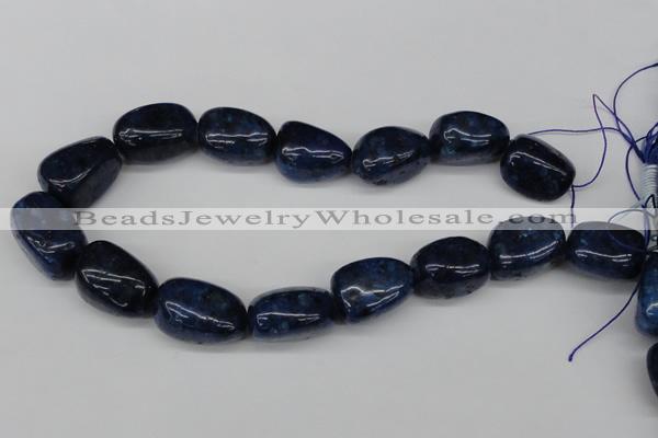 CNG61 15.5 inches 20*30mm nuggets lapis lazuli gemstone beads