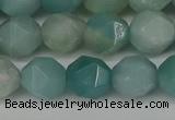 CNG6100 15.5 inches 8mm faceted nuggets amazonite gemstone beads