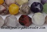 CNG6130 15.5 inches 8mm faceted nuggets mixed gemstone beads