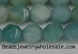 CNG6175 15.5 inches 10mm faceted nuggets amazonite gemstone beads