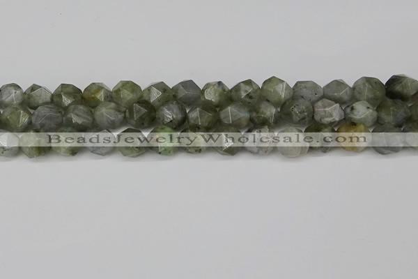 CNG6184 15.5 inches 10mm faceted nuggets labradorite beads