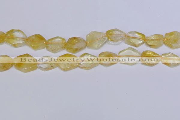 CNG6327 15.5 inches 14*18mm - 16*22mm freeform citrine beads