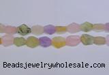 CNG6363 15.5 inches 14*18mm - 16*22mm freeform matte mixed quartz beads