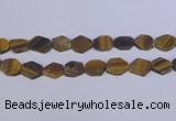 CNG6370 15.5 inches 14*18mm - 16*22mm freeform matte yellow tiger eye beads