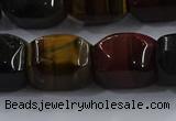 CNG6427 15.5 inches 15*20mm faceted nuggets mixed tiger eye beads