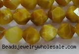 CNG6531 15.5 inches 8mm faceted nuggets golden tiger eye beads