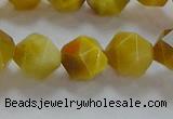 CNG6532 15.5 inches 10mm faceted nuggets golden tiger eye beads