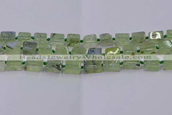 CNG6810 15.5 inches 8*12mm - 10*16mm nuggets prehnite beads