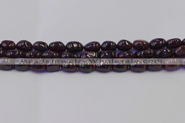 CNG6874 15.5 inches 8*12mm - 10*14mm nuggets garnet beads