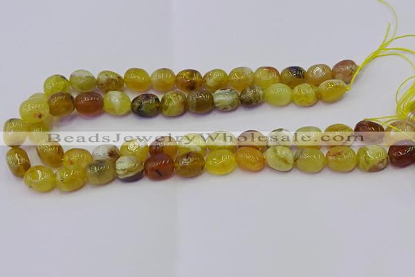 CNG6881 15.5 inches 12*16mm - 13*18mm nuggets yellow opal beads