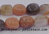 CNG6896 15.5 inches 8*12mm - 10*14mm nuggets mixed moonstone beads